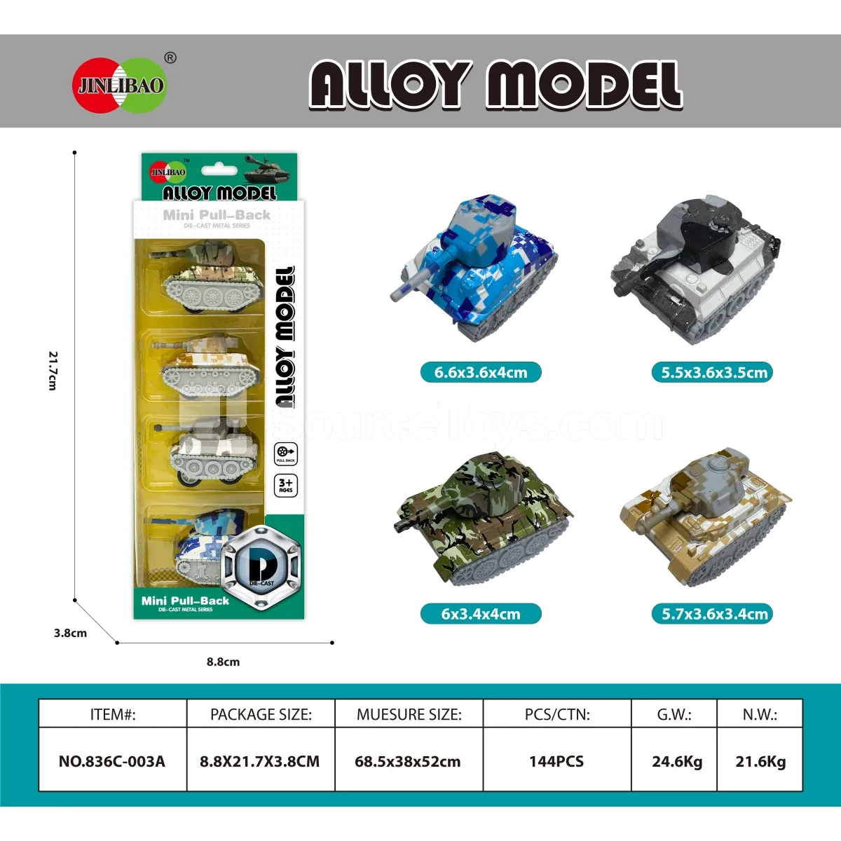 Mini Graffiti Pullback Alloy Tank Set 4PCS in Window Box Mini Graffiti Pullback Alloy Tank Set 4PCS in Window Box
