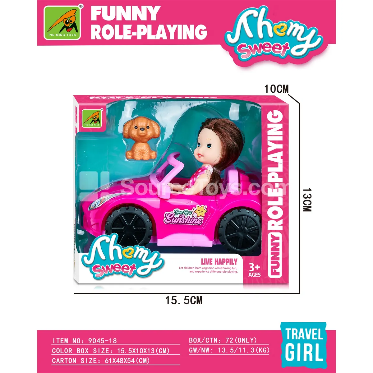 Pretend-Play Round Car